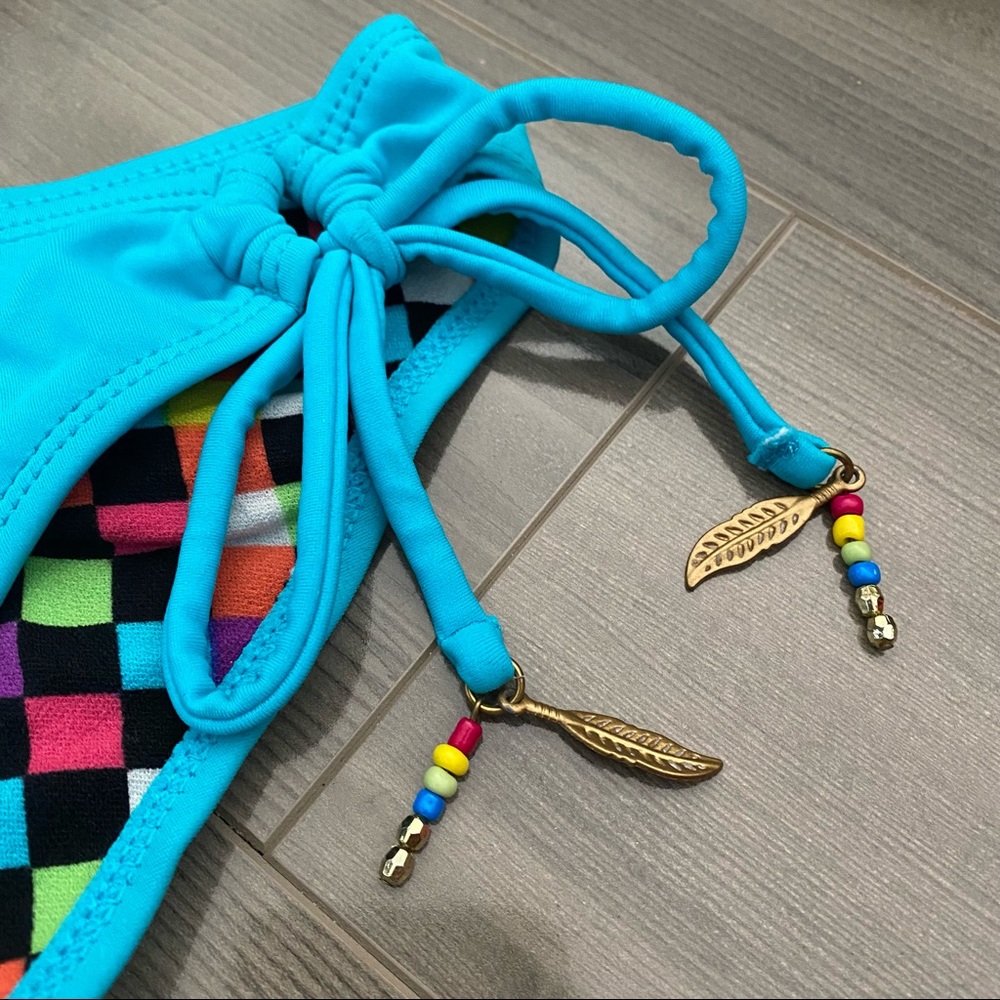 Electric Blue Roxy Bikini Bottom - Picture 2 of 4